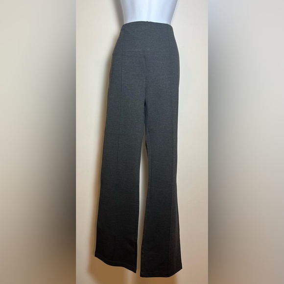 NWT- Lysse Ponte Charcoal Grey High Waist Pants Wrinkle Resistant Waist Shaping - Picture 2 of 15